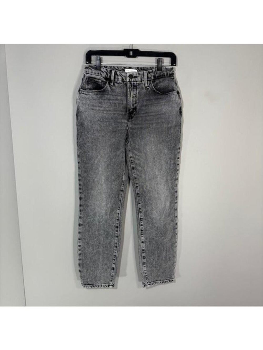 Good American Jeans Womens 2/26 Gray Charcoal Wash Slim Skinny Denim Stretch